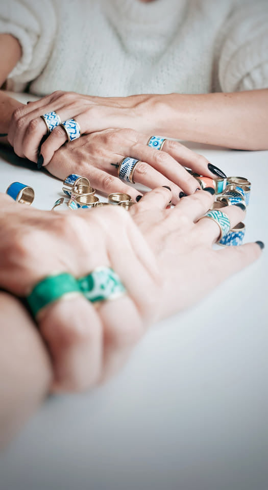 Grecian Mauve Handmade Ring