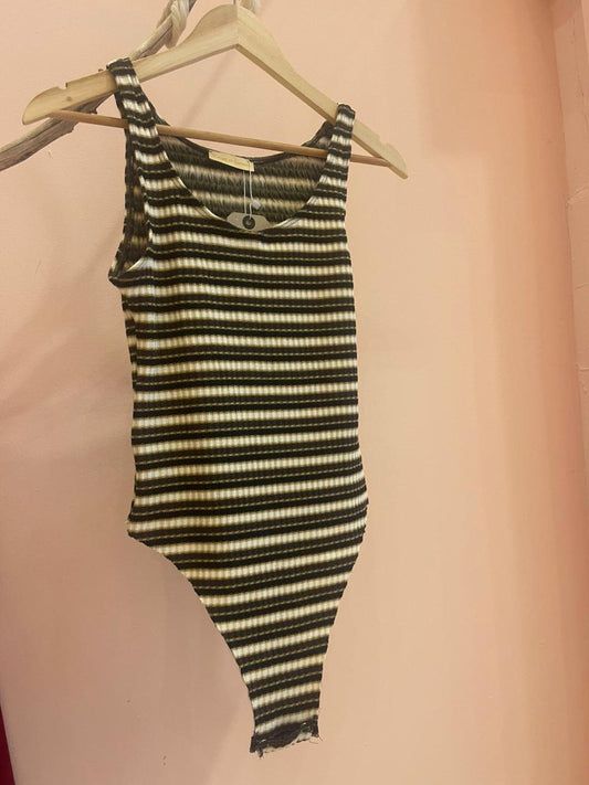 Parnassus Striped Knit Bodysuit