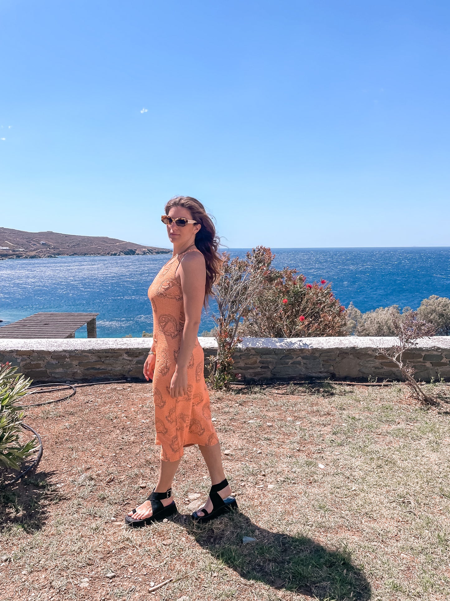 Peach Perfect Midi Dress