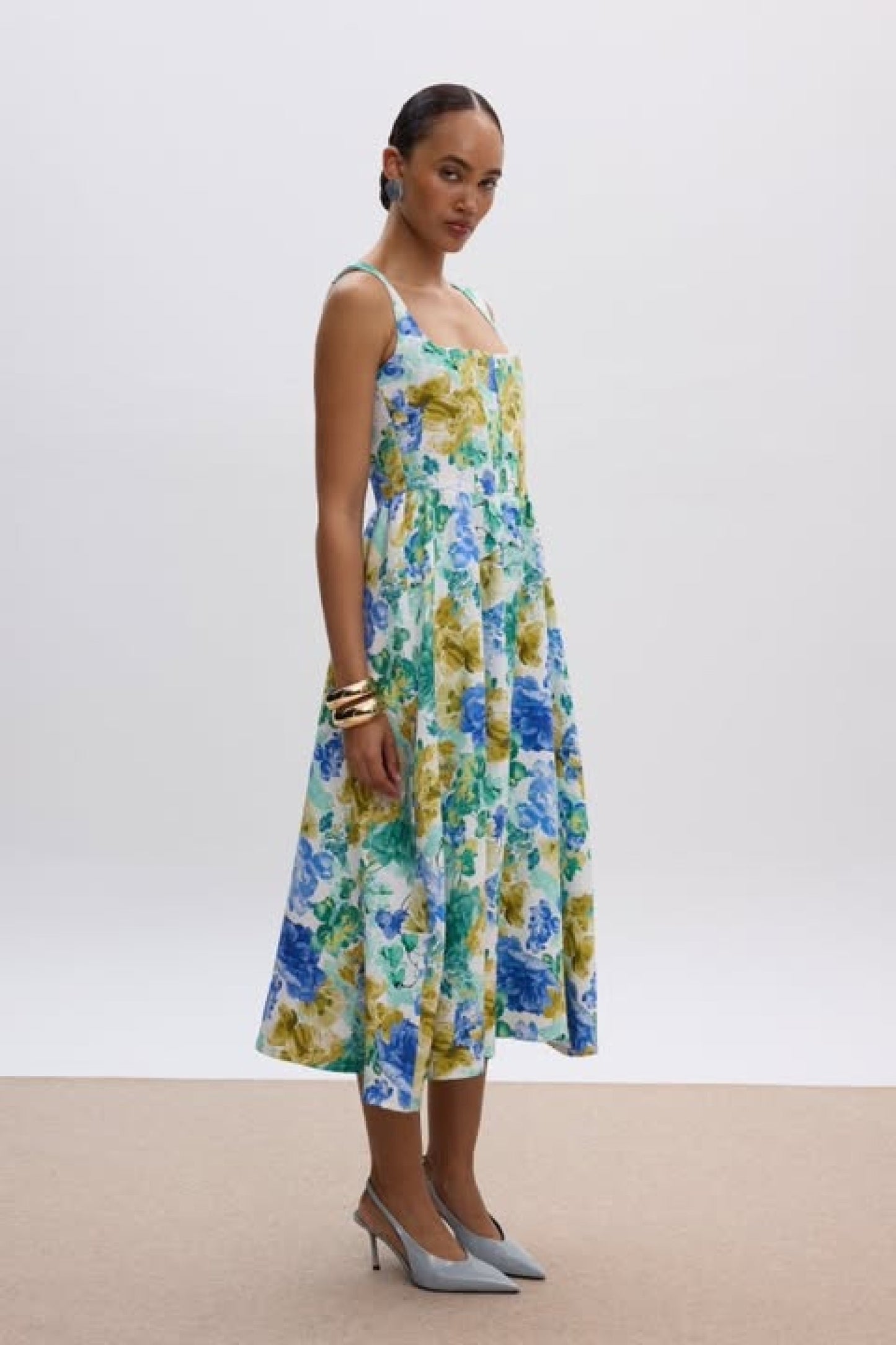 Stephania Floral Midi Φόρεμα