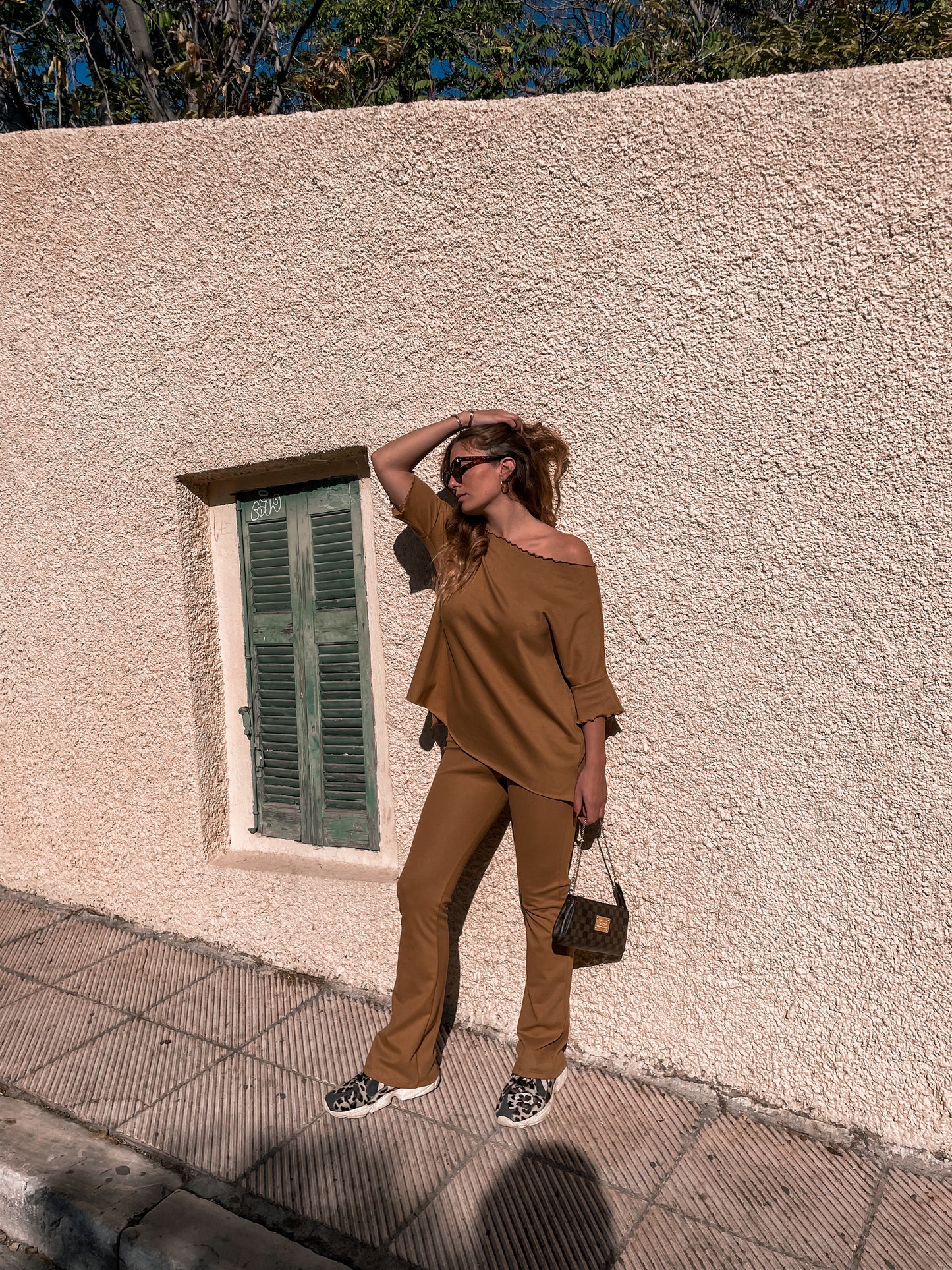 Latte Oversized Top