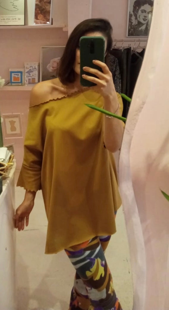 Latte Oversized Top