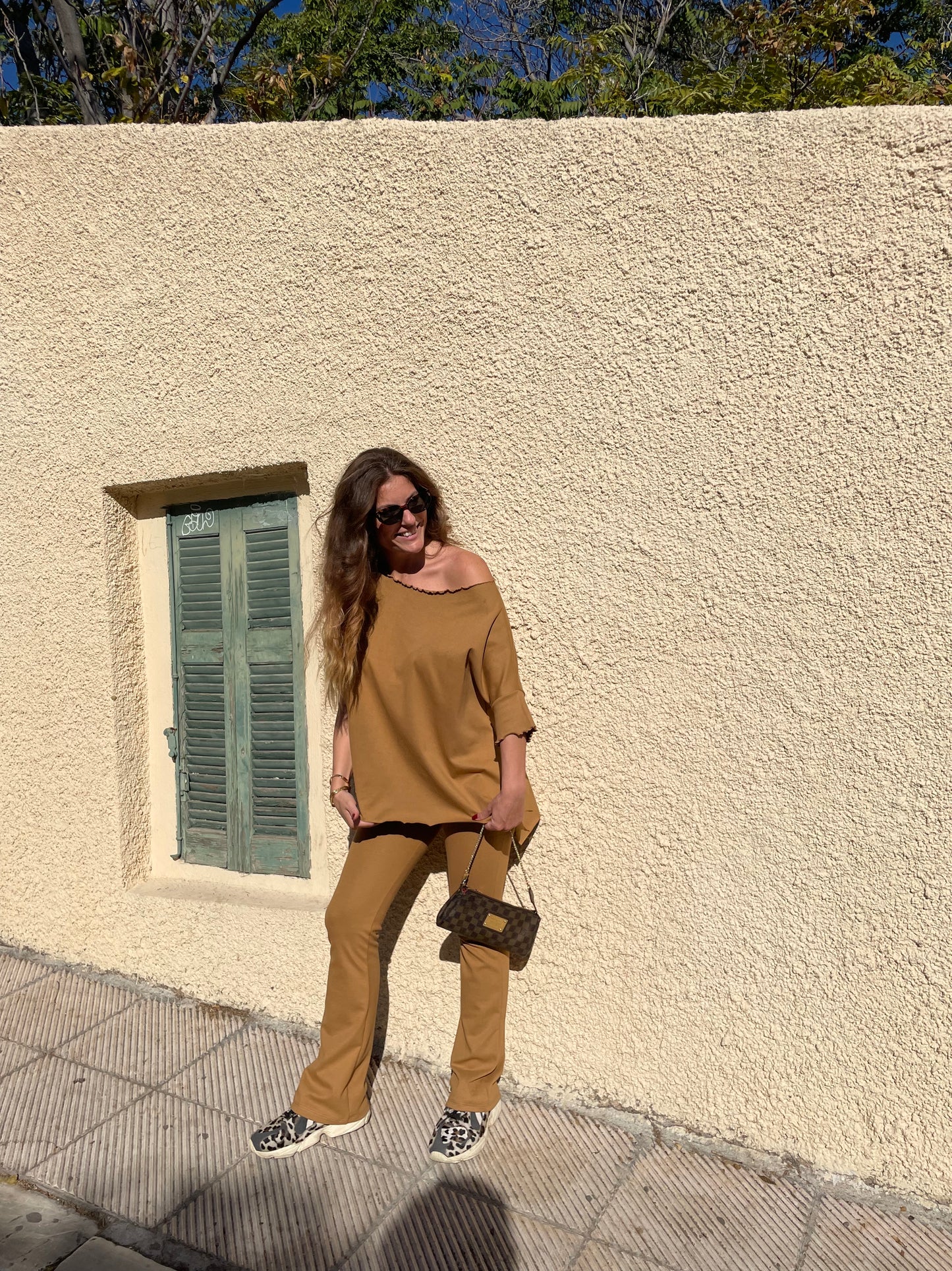 Latte Oversized Top
