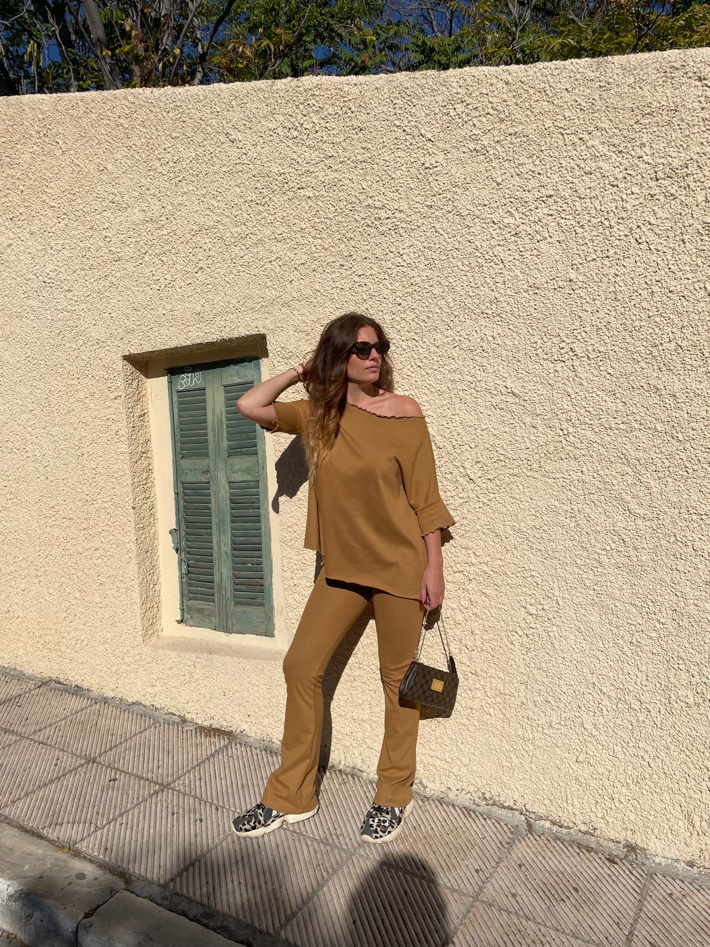 Latte Oversized Top