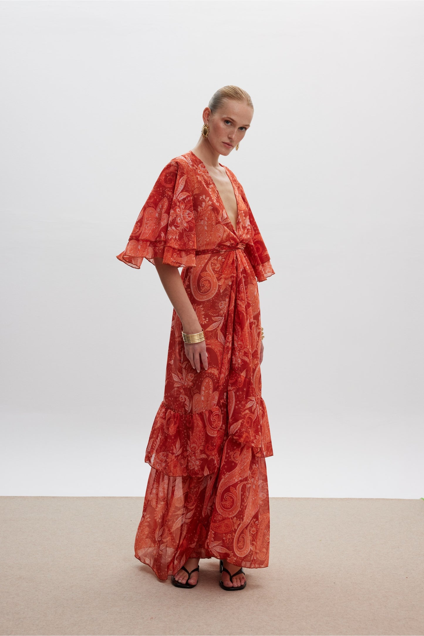 Bronze Goddess Kimono
