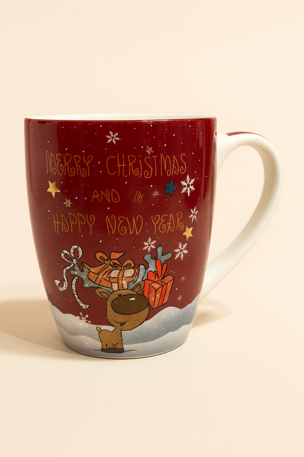 Κεραμική Χριστουγεννιάτικη Κούπα – “Merry Christmas & Happy New Year”