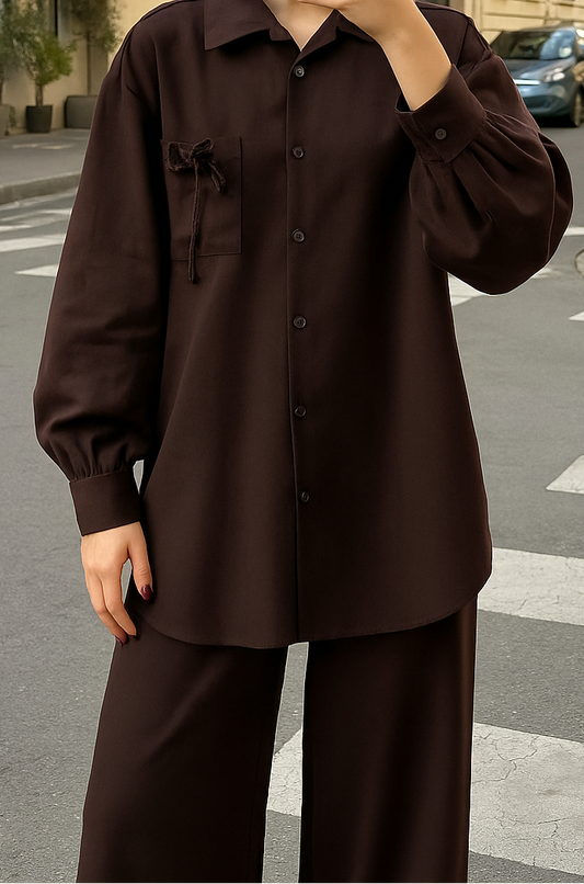 Celine Burgundy Shirt