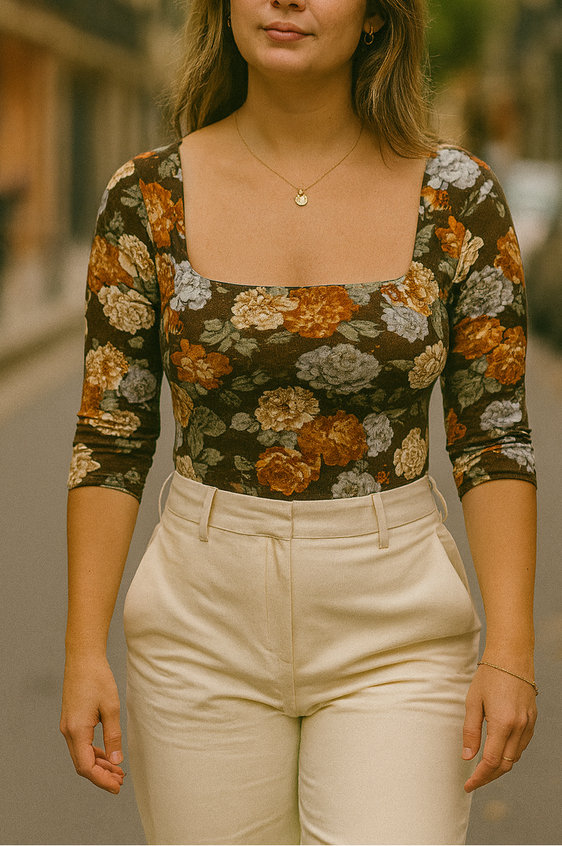 Velvet Blossom Bodysuit