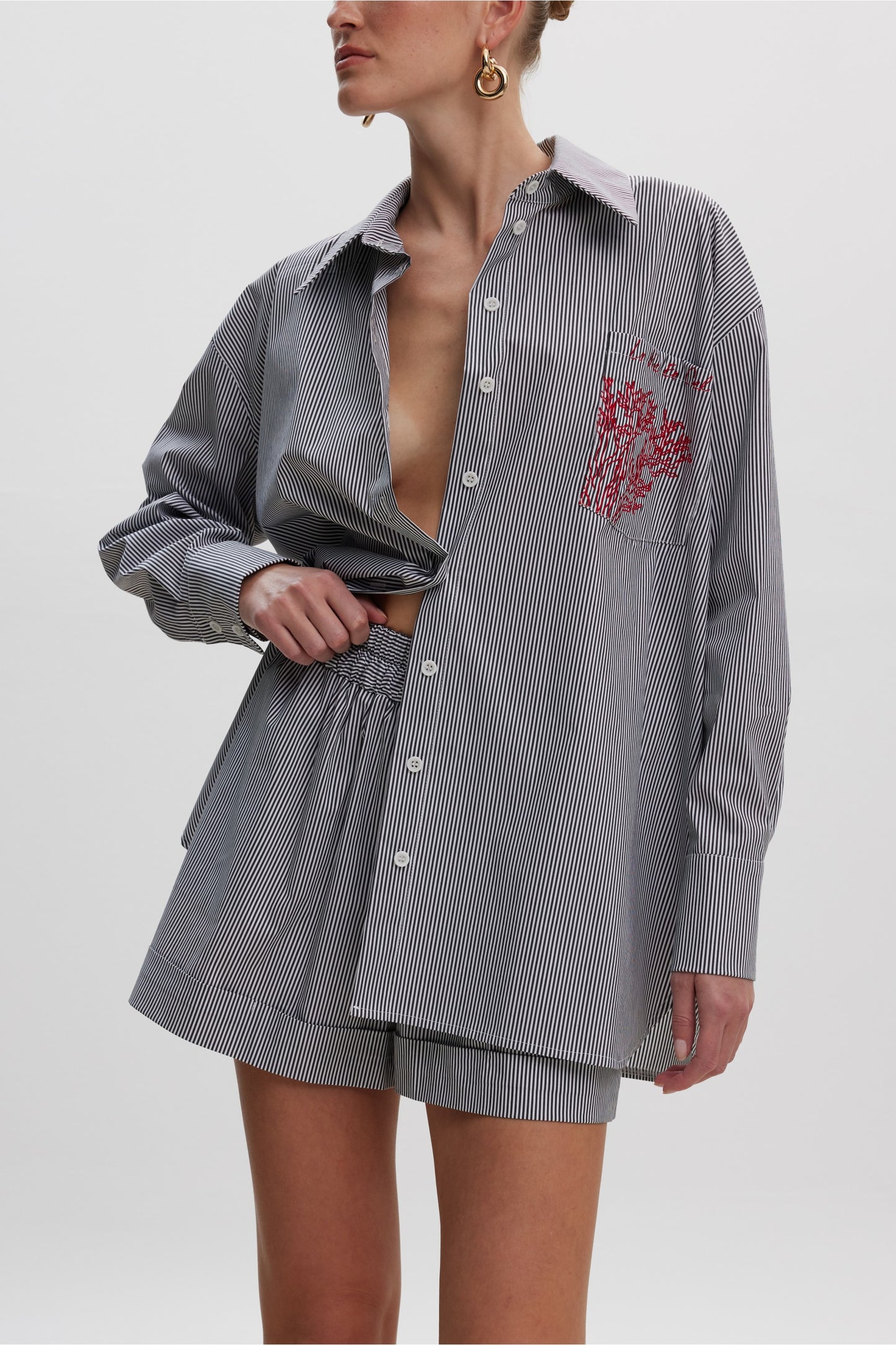 La Vie En Ciel Black Stripes Shirt