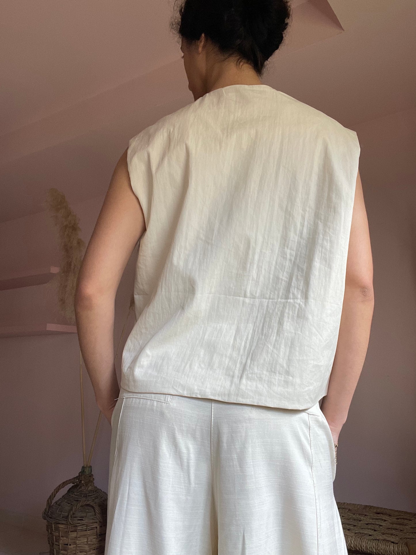 Martha Ecru Vest