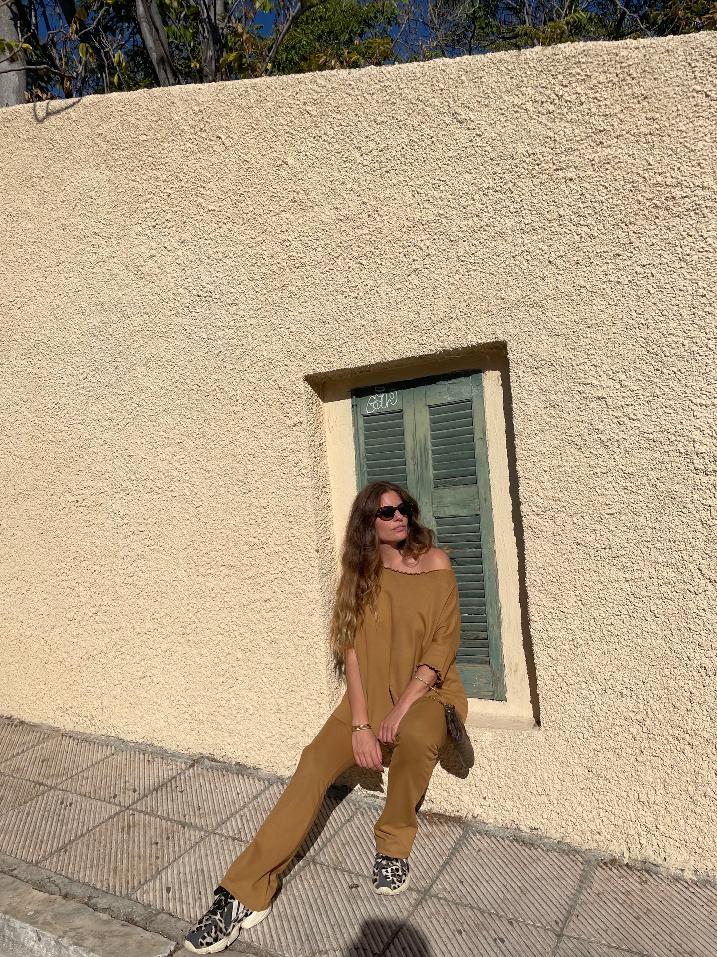 Latte Oversized Top