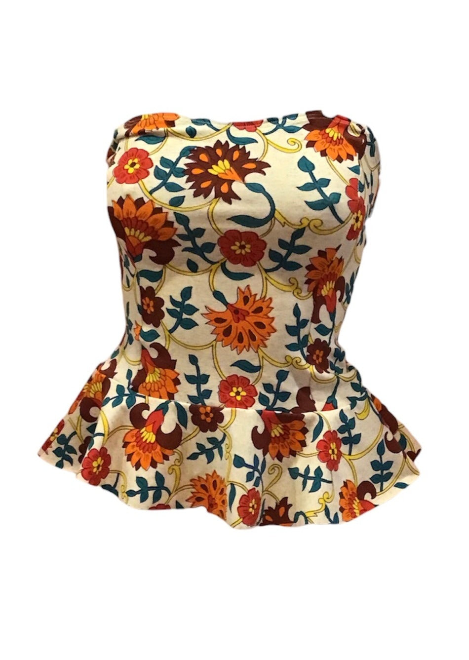 Blooming Strapless Top