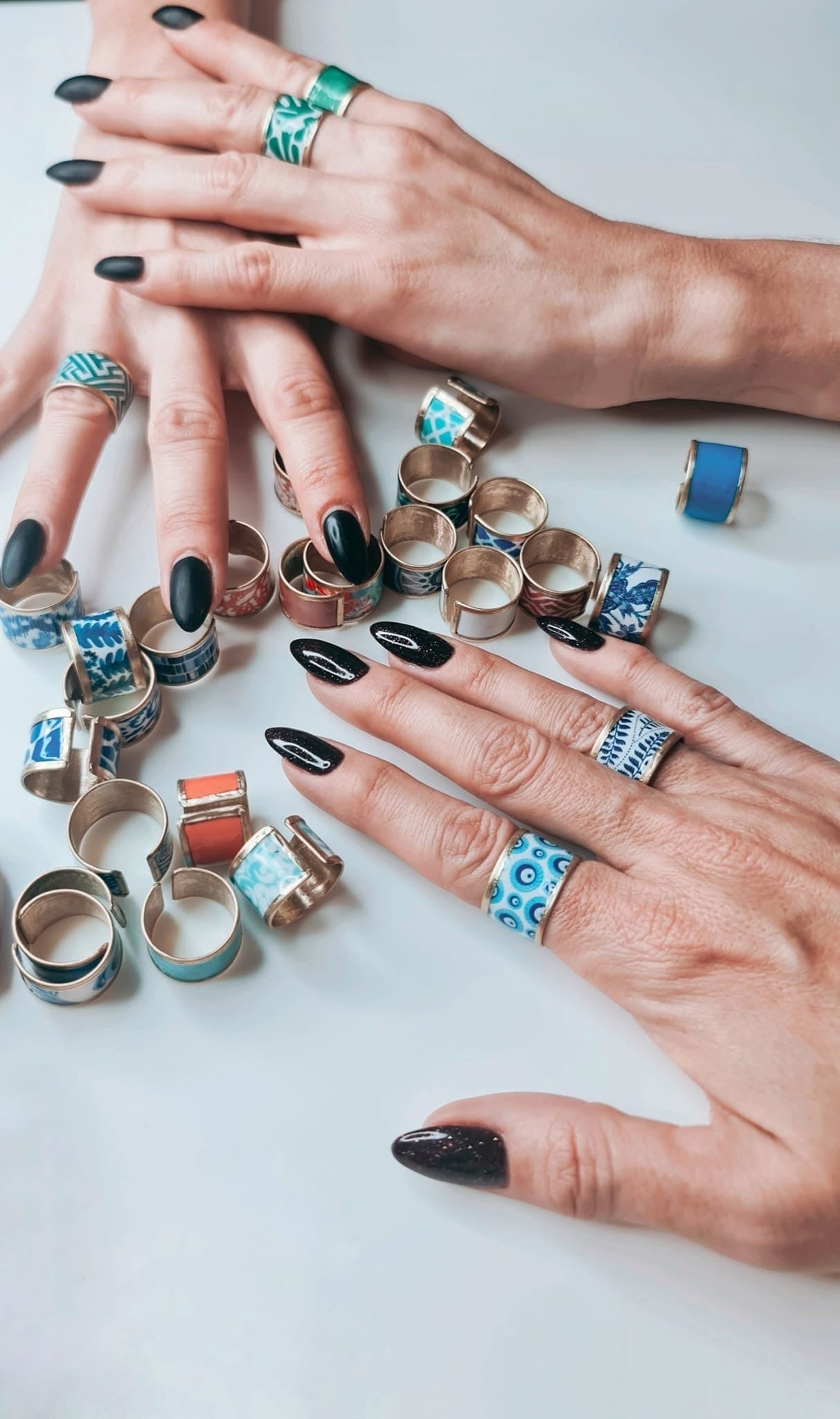 Urban Blue Handmade Ring