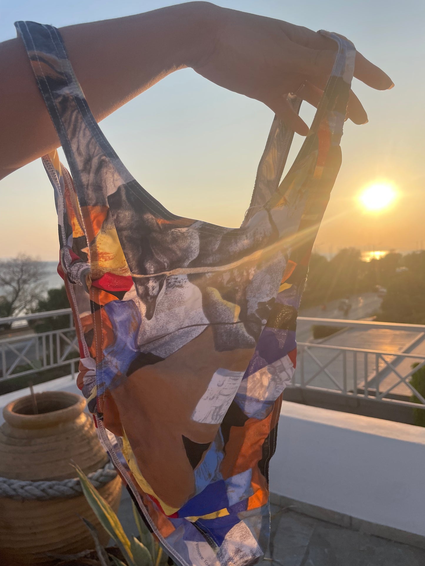 Picasso Cutout Swimsuit / Bodysuit