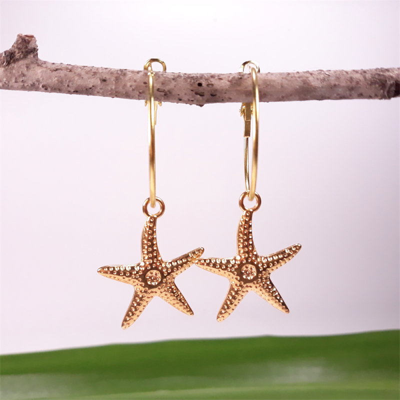 Starfish hanging Earrings