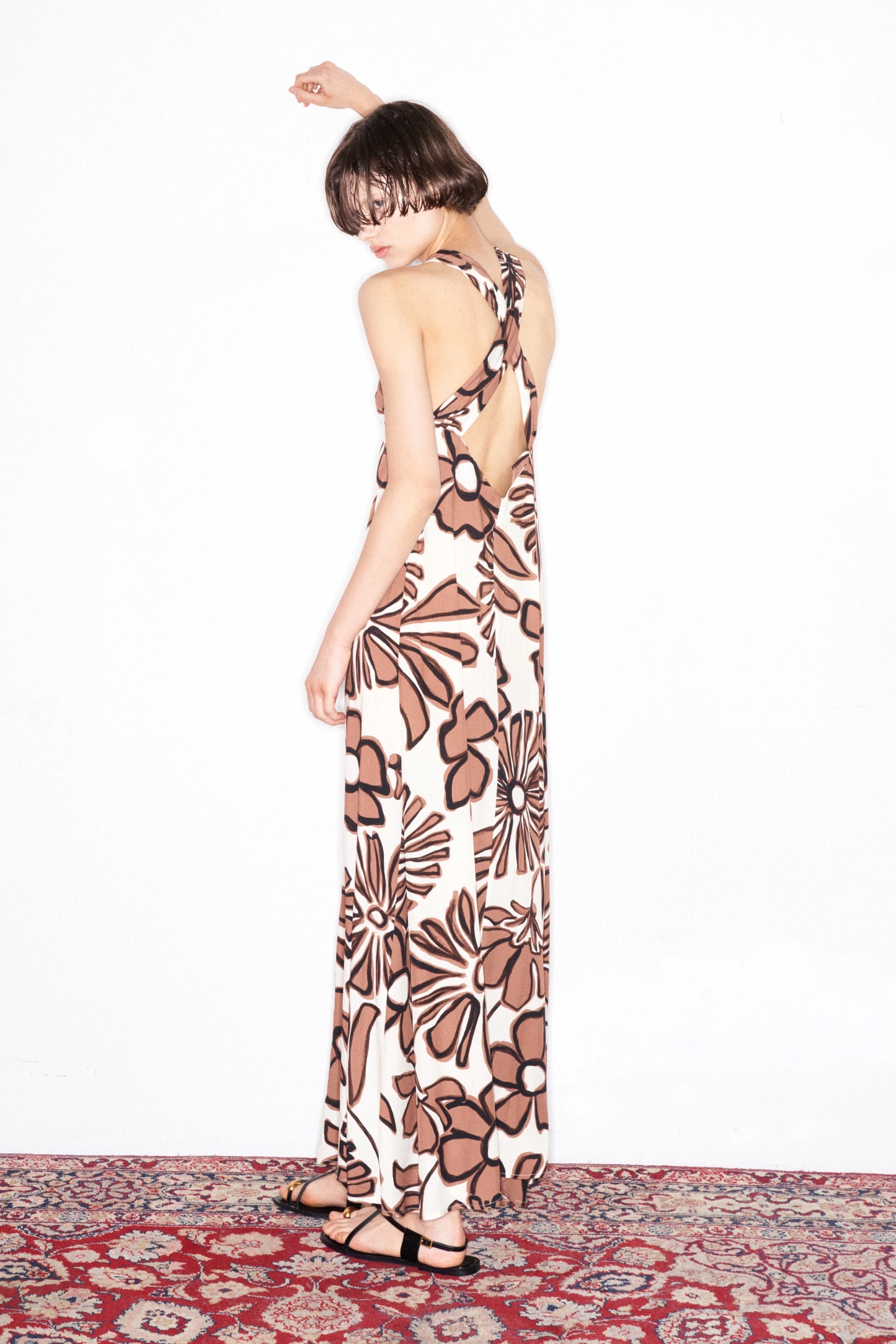 Halter Dress with Print