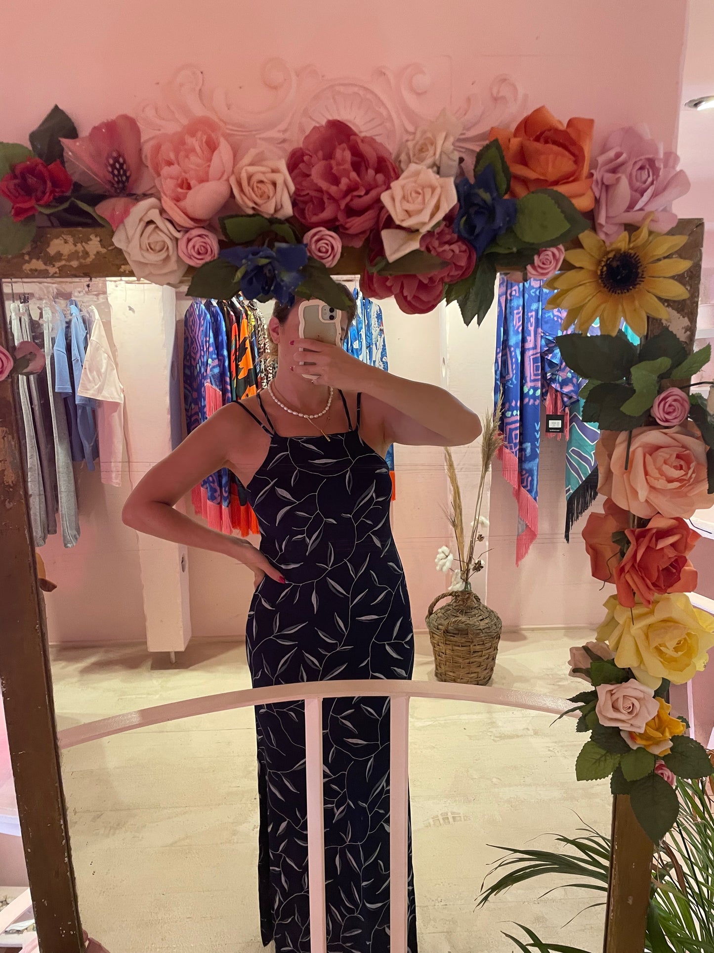 Riviera Maxi Dress Ocean Blue