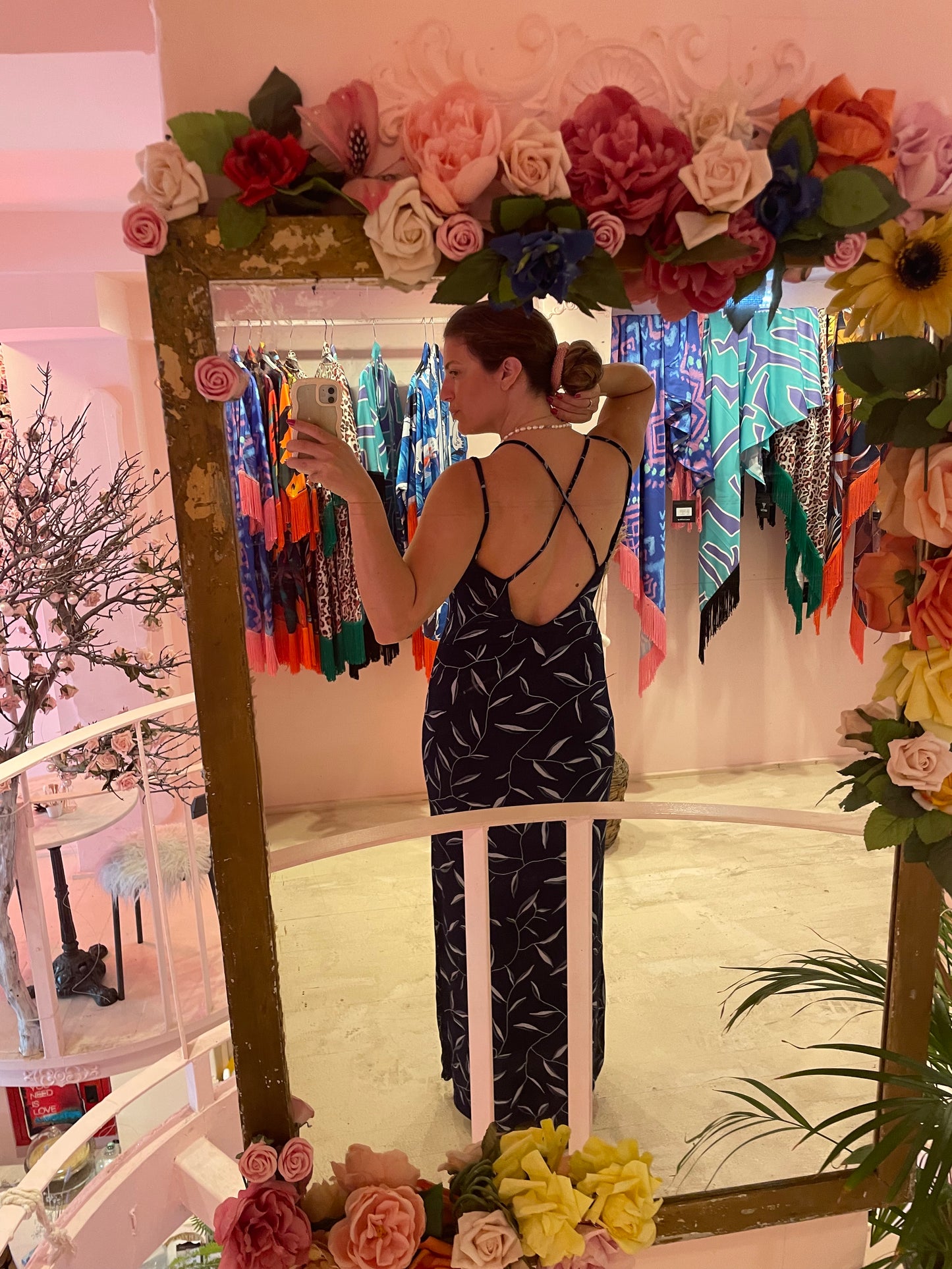 Riviera Maxi Dress Ocean Blue