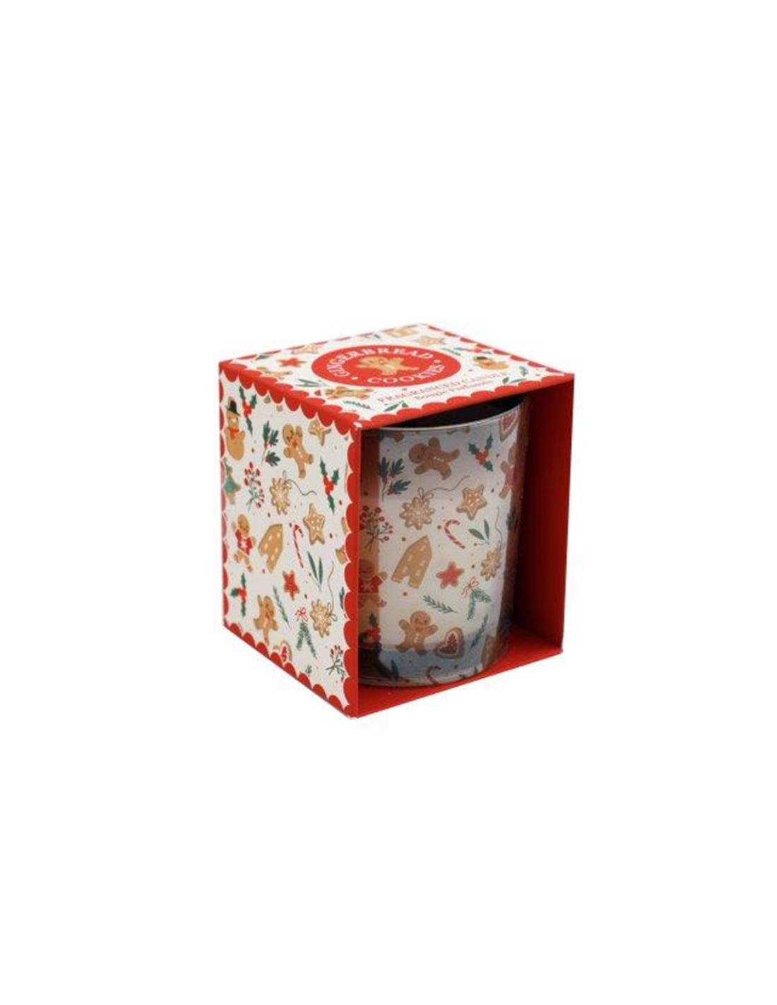 Gingerbread Scented Candle in Glass & Festive Gift Box
