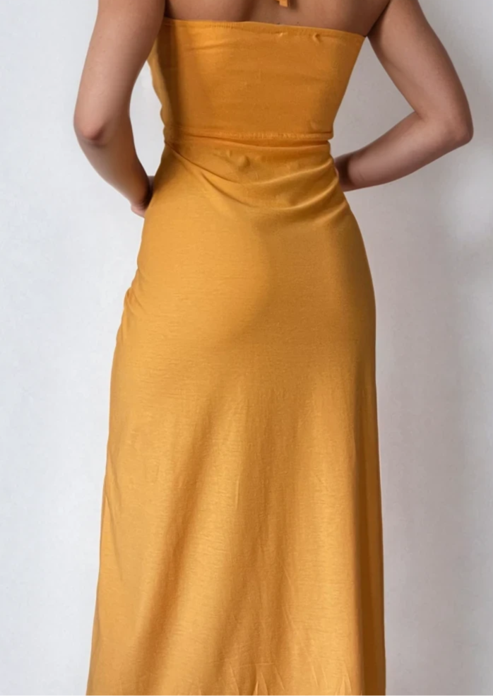 Isla Orange Maxi Dress