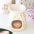 Tulip Print Oil Burner and Wax Warmer