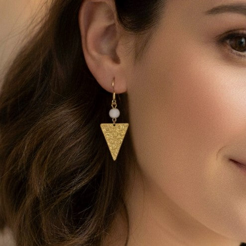 Stainless Steel Charm Earrings - Delicate Drop Design