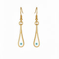 Stainless Steel Charm Earrings - Delicate Drop Design