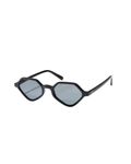 ADELE — Glossy Black Octagonal Sunglasses