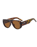 KELLY — Tortoise Aviator Sunglasses with Brown Lenses