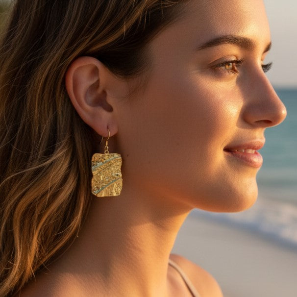 Stainless Steel Charm Earrings - Delicate Drop Design