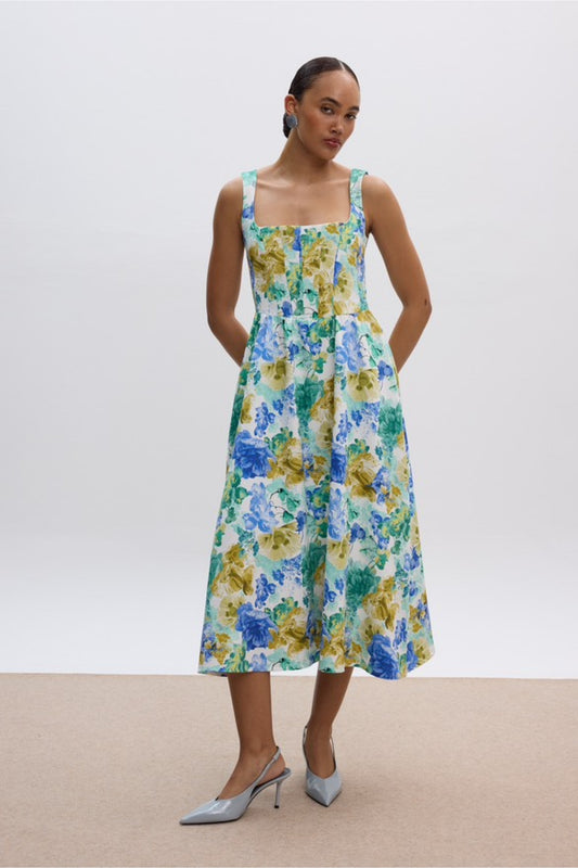 Stephania Floral Midi Φόρεμα