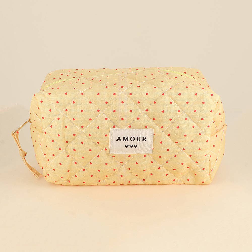 Large pouch - cotton/polyester - 23 x 12 x 14 cm: Leopard