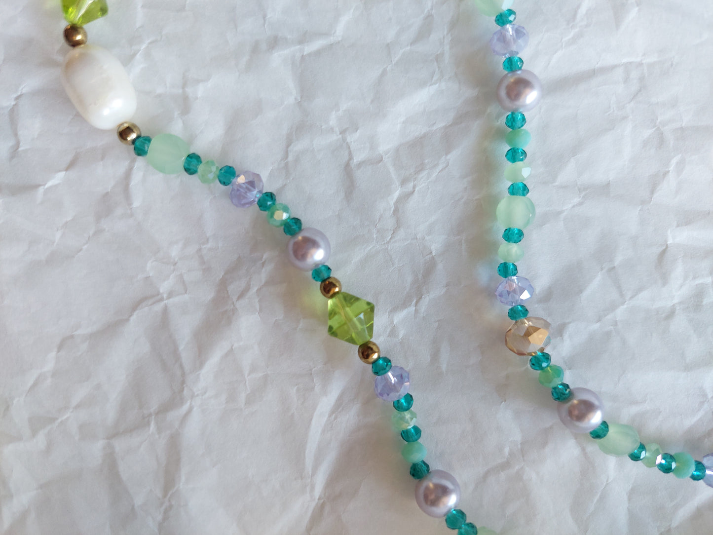 Handmade Pearl Beaded Pendant Necklace