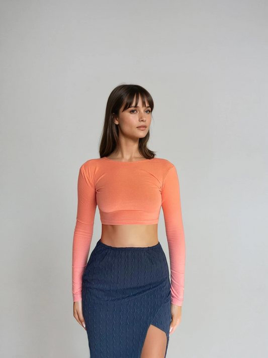 Μακρυμάνικο Crop Top