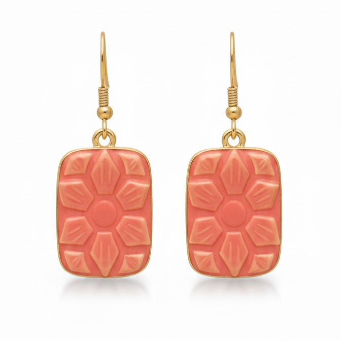 Stainless Steel Charm Earrings - Delicate Drop Design