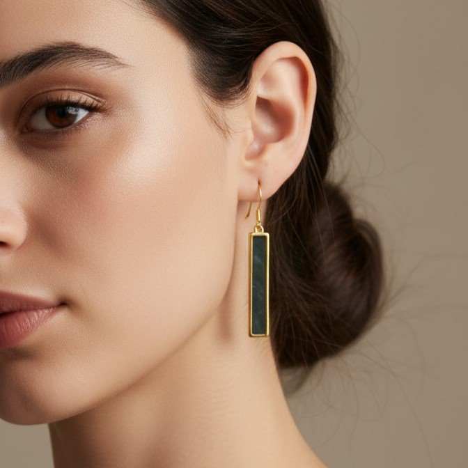 Stainless Steel Charm Earrings - Delicate Drop Design