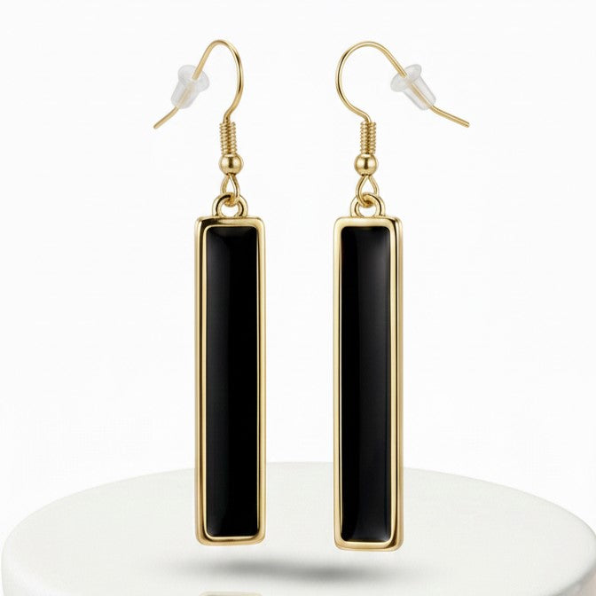 Stainless Steel Charm Earrings - Delicate Drop Design