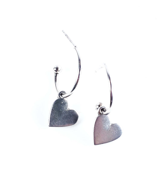 Heart Steel Earrings