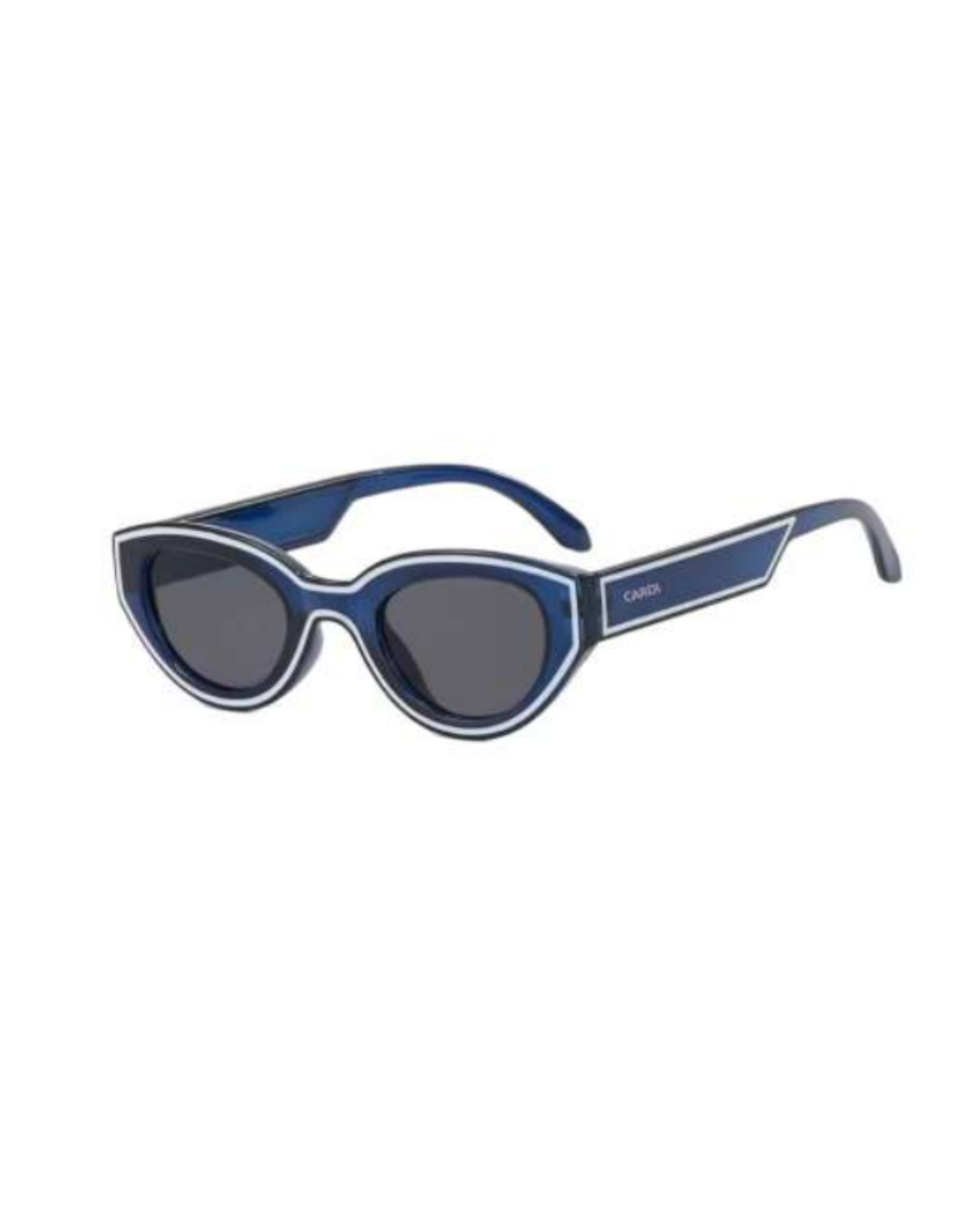 DUA — Blue & White Cat-Eye Sunglasses
