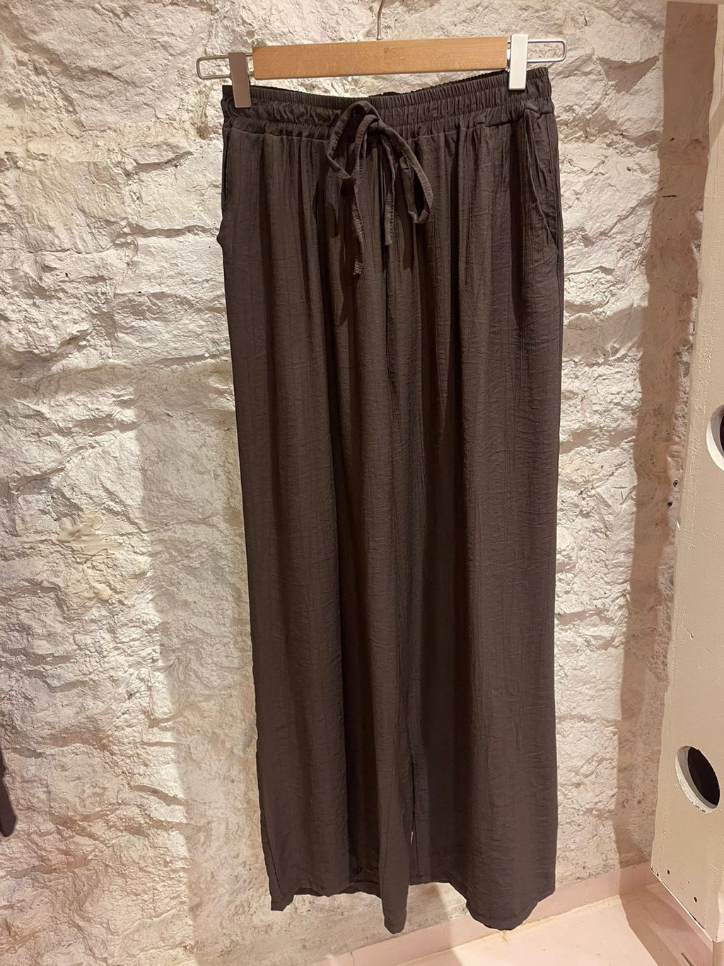 Chocolate Brown Sleeveless Top & Palazzo Pants Set