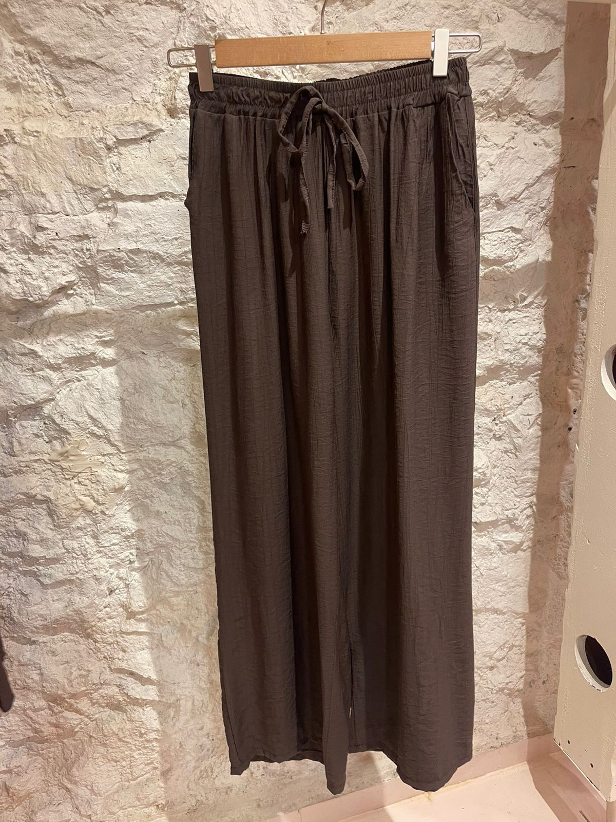 Chocolate Brown Sleeveless Top & Palazzo Pants Set