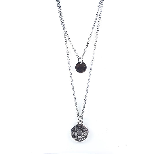 Double Round Necklace