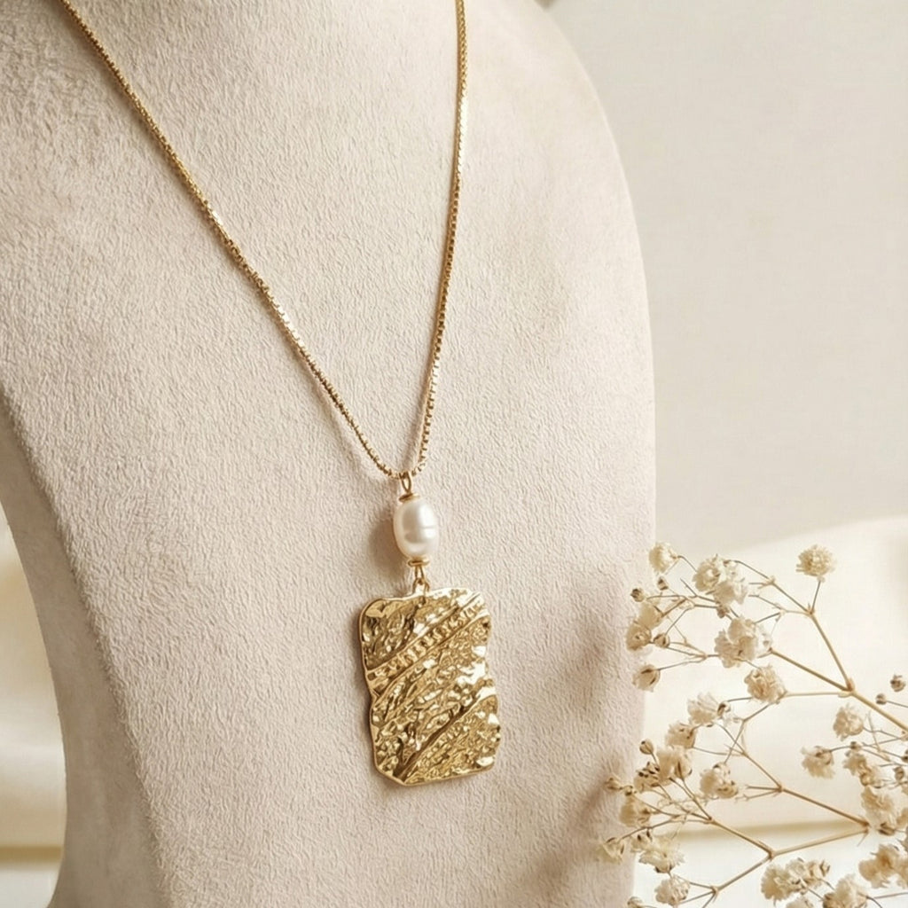 Stainless Steel Charm Necklace - Minimalist Pendant