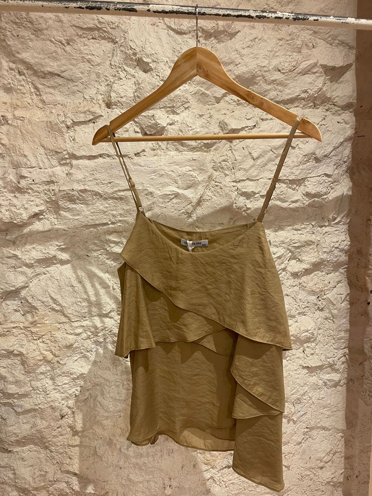Asymmetrical Ruffled Camisole Top