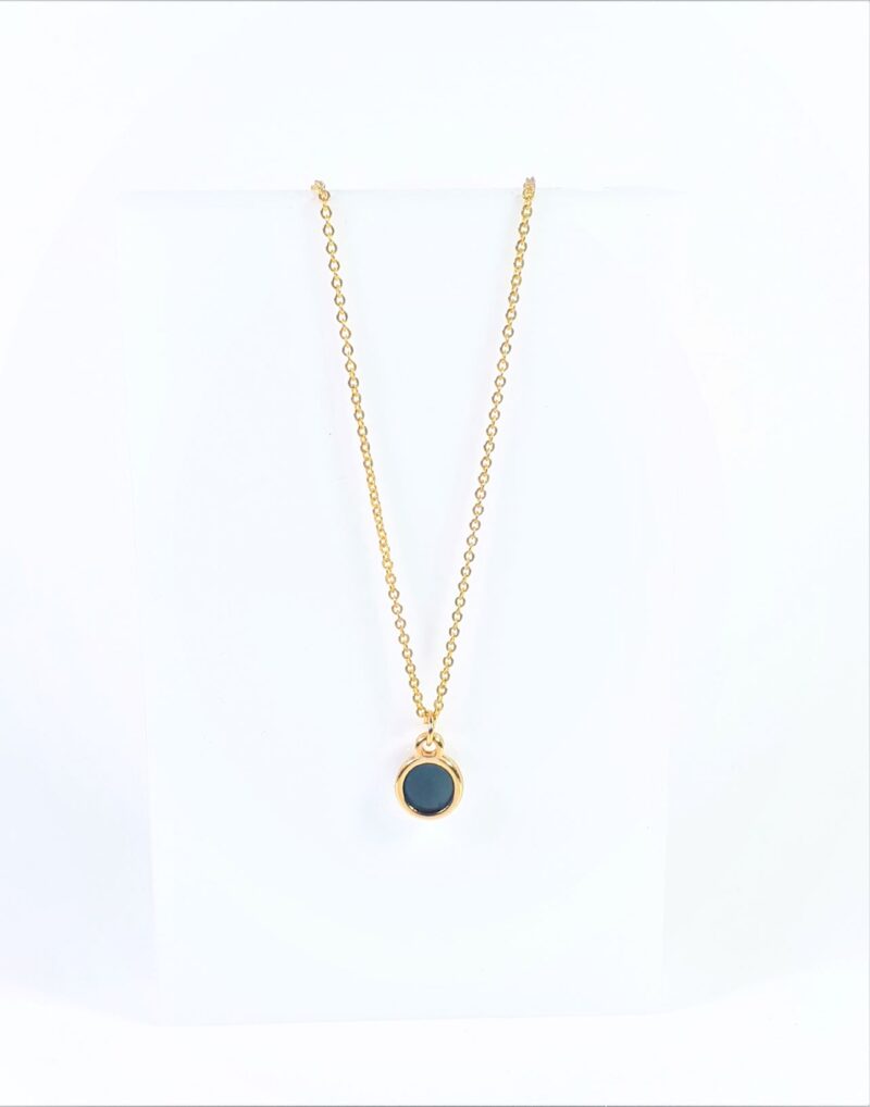 Grey Hoop Necklace