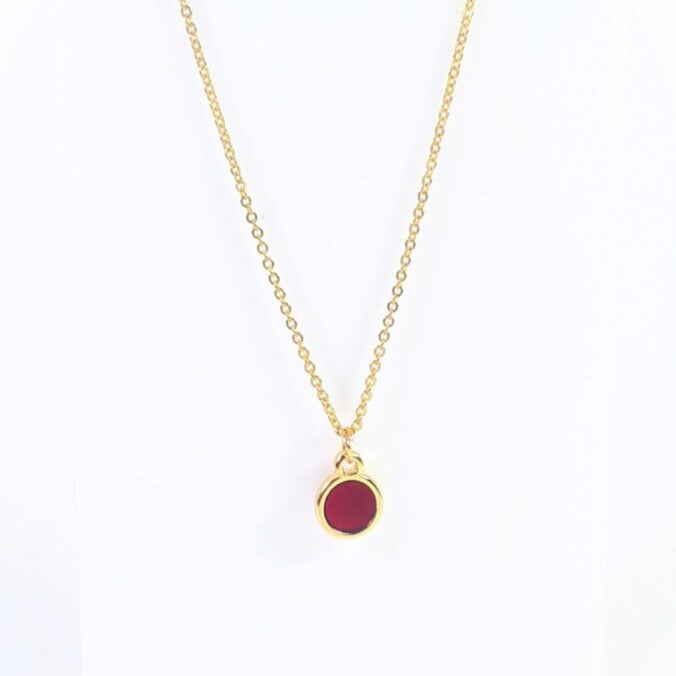 Red Round Necklace