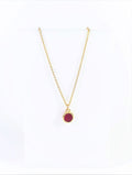Red Stainless Steel Necklace