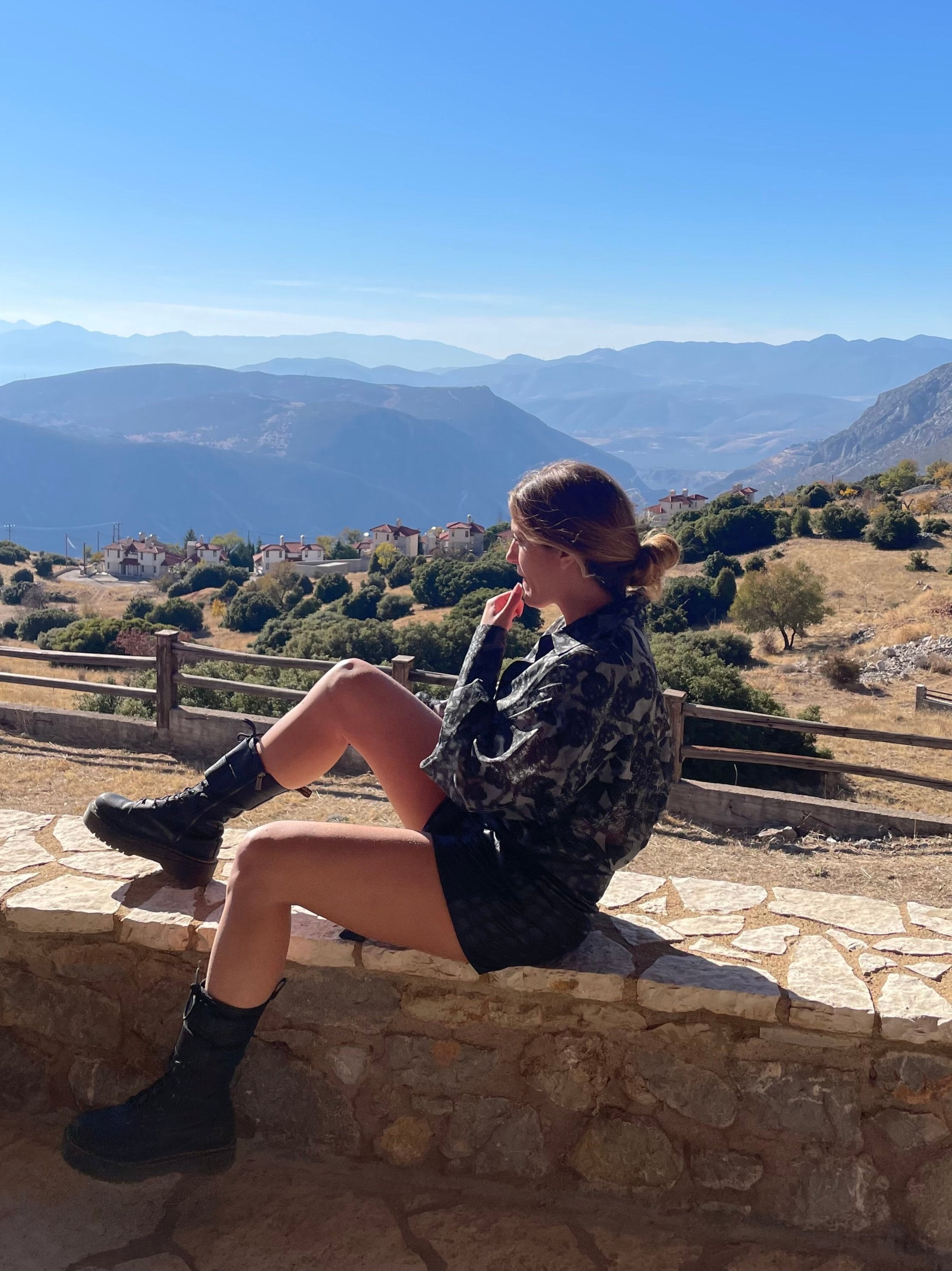 Μαύρο σορτς κροκό