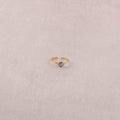 Ring - adorned with Swarovski® crystals: Gold / Dark Grey