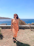 Peach Perfect Midi Dress